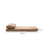 Atelier Del Sofa Taida - Sofá cama de 2 asientos, Marrón claro